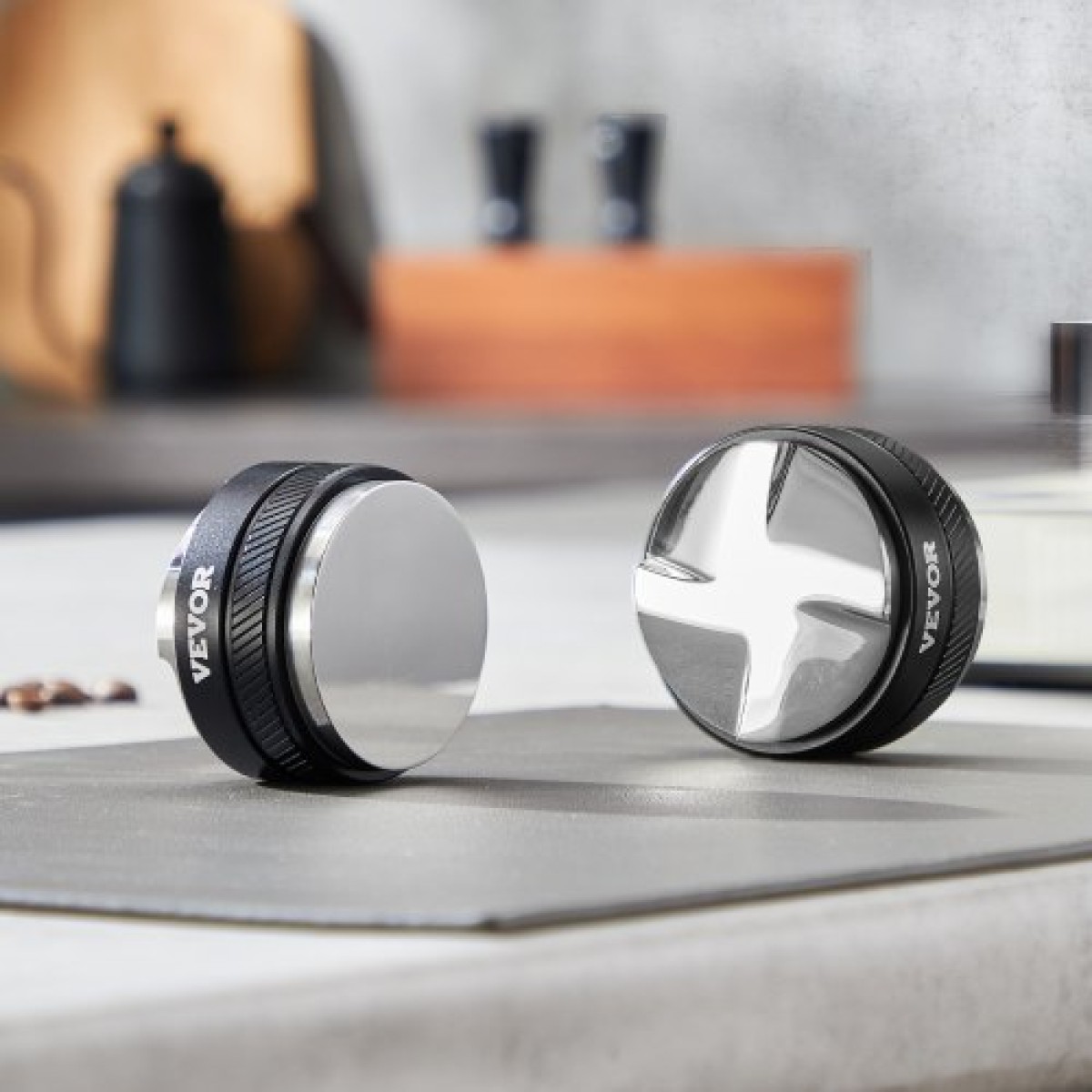 VEVOR Coffee Distributor 53mm, 2-σε-1 Ρυθμιζόμενος Διανομέας Espresso με βάση σε σχήμα βεντιλατέρ, Coffee Distributor 304 από ανοξείδωτο ατσάλι με σχέδιο εύκολης αποσυναρμολόγησης