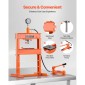 VEVOR Hydraulic Shop Press, 10 T H-Frame Shop Press με πλάκα πρέσας & βάση σχήματος H, σταθερή υδραυλική πρέσα ρυθμιζόμενη στο πάτωμα γκαράζ με ανακουφιστική βαλβίδα, κατάλληλη για κάμψη, ίσιωμα & στάμπα