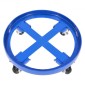VEVOR 55 γαλόνι Drum Dolly, χωρητικότητα 2000 lbs, Dolly βαρέως τύπου με σταυρωτά στηρίγματα και 4 περιστρεφόμενους τροχούς τροχού, κουκλάκια χειρός φορτηγού χωρίς ανατροπή για χειρισμό τυμπάνων αποθήκης, μπλε