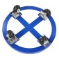 VEVOR 55 γαλόνι Drum Dolly, χωρητικότητα 2000 lbs, Dolly βαρέως τύπου με σταυρωτά στηρίγματα και 4 περιστρεφόμενους τροχούς τροχού, κουκλάκια χειρός φορτηγού χωρίς ανατροπή για χειρισμό τυμπάνων αποθήκης, μπλε