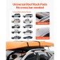 Φουσκωτές μαλακές ράβδους οροφής VEVOR, Universal rack rack οροφής αυτοκινήτου 37,6 ιντσών, 88LBS φόρτωσης αποσκευών με 2 ιμάντες και σχοινιά, αντλία αέρα χειρός, τσάντα αποθήκευσης για κανό, σανίδες του σερφ