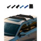 Φουσκωτές μαλακές ράβδους οροφής VEVOR, Universal rack rack οροφής αυτοκινήτου 37,6 ιντσών, 88LBS φόρτωσης αποσκευών με 2 ιμάντες και σχοινιά, αντλία αέρα χειρός, τσάντα αποθήκευσης για κανό, σανίδες του σερφ