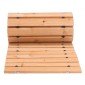 VEVOR Wooden Garden Pathway, 8 ft L x 17 in W, Αντιολισθητικός ίσιος διάδρομος κήπου, Roll Out Cedar Outdoor Walkway Path με σύνδεση με συρματόσχοινο, Διακοσμητικό πλακόστρωτο κήπου για γαμήλιο πάρτι στην πίσω αυλή