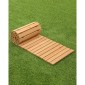 VEVOR Wooden Garden Pathway, 8 ft L x 17 in W, Αντιολισθητικός ίσιος διάδρομος κήπου, Roll Out Cedar Outdoor Walkway Path με σύνδεση με συρματόσχοινο, Διακοσμητικό πλακόστρωτο κήπου για γαμήλιο πάρτι στην πίσω αυλή