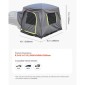 Σκηνή SUV VEVOR για κάμπινγκ, 10FT L x 8FT W, Αδιάβροχη PU2000mm Ευρύχωρη σχεδίαση διπλού στρώματος για 5-8 άτομα, σκηνή κάμπινγκ SUV με δίχτυα παράθυρα, περιλαμβάνει Rainfly & τσάντα αποθήκευσης, για υπαίθριες δραστηριότητες