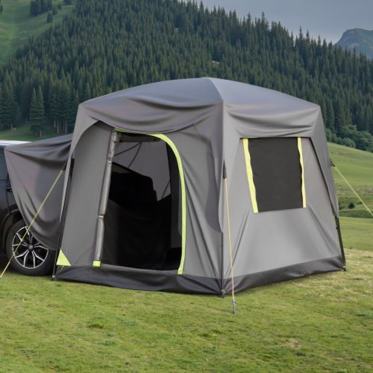 Σκηνή SUV VEVOR για κάμπινγκ, 10FT L x 8FT W, Αδιάβροχη PU2000mm Ευρύχωρη σχεδίαση διπλού στρώματος για 5-8 άτομα, σκηνή κάμπινγκ SUV με δίχτυα παράθυρα, περιλαμβάνει Rainfly & τσάντα αποθήκευσης, για υπαίθριες δραστηριότητες