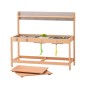 VEVOR Mud Kitchen για Παιδιά, Ξύλινο Σετ Κουζίνας Παιχνιδιών με Αξεσουάρ, Υπαίθριο Σετ Παιχνιδιού, Υπαίθρια Κουζίνα Pretend Play για Αγόρια και Κορίτσια, Μικρό Παιχνίδι Κουζίνα με εστίες και νεροχύτη