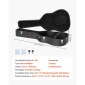 Σκληρή θήκη VEVOR Acoustic Guitar 43,31 in / 110 cm με κλειδαριά και πλήκτρα για ακουστική κιθάρα