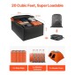 Τσάντα μεταφοράς φορτίου VEVOR Car Rooftop Cargo, 20 Cubic Feet Roof Cargo Carrier, Heavy Duty 840D PVC 100% αδιάβροχη τσάντα αποσκευών οροφής αυτοκινήτου για όλα τα οχήματα με/χωρίς ράφι- με κλειδαριά, αντιολισθητικό χαλάκι, γάντζος 6 θυρών