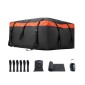 Τσάντα μεταφοράς φορτίου VEVOR Car Rooftop Cargo, 20 Cubic Feet Roof Cargo Carrier, Heavy Duty 840D PVC 100% αδιάβροχη τσάντα αποσκευών οροφής αυτοκινήτου για όλα τα οχήματα με/χωρίς ράφι- με κλειδαριά, αντιολισθητικό χαλάκι, γάντζος 6 θυρών