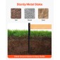 VEVOR Wood Privacy Fence, 38" W x 42" L, Οθόνη φράχτη κλιματιστικού με 2 πάνελ, περίβλημα εξοπλισμού πισίνας με μεταλλικούς πασσάλους, εύκολη εγκατάσταση DIY, Κάδος απορριμμάτων εξωτερικού χώρου για διακόσμηση κήπου