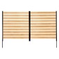 VEVOR Wood Privacy Fence, 38" W x 42" L, Οθόνη φράχτη κλιματιστικού με 2 πάνελ, περίβλημα εξοπλισμού πισίνας με μεταλλικούς πασσάλους, εύκολη εγκατάσταση DIY, Κάδος απορριμμάτων εξωτερικού χώρου για διακόσμηση κήπου
