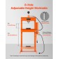 VEVOR Hydraulic Shop Press, 30 T H-Frame Pneumatic Shop Press με πλάκα πρέσας & τριγωνική στήριξη, σταθερή υδραυλική πρέσα ρυθμιζόμενη στο πάτωμα γκαράζ με ανακουφιστική βαλβίδα, κατάλληλη για κάμψη & ίσιωμα