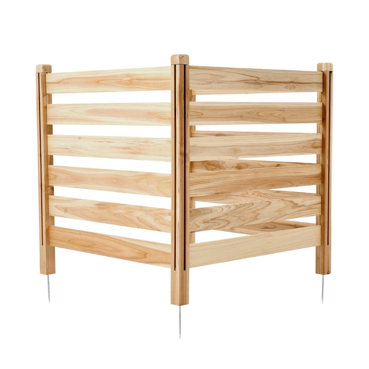VEVOR Wood Privacy Fence, 36" W x 36" L, Οθόνη φράχτη κλιματιστικού με 3 πάνελ, περίβλημα εξοπλισμού πισίνας με μεταλλικούς πασσάλους, εύκολη εγκατάσταση DIY, Κάδος απορριμμάτων εξωτερικού χώρου για διακόσμηση κήπου