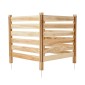 VEVOR Wood Privacy Fence, 36" W x 36" L, Οθόνη φράχτη κλιματιστικού με 3 πάνελ, περίβλημα εξοπλισμού πισίνας με μεταλλικούς πασσάλους, εύκολη εγκατάσταση DIY, Κάδος απορριμμάτων εξωτερικού χώρου για διακόσμηση κήπου