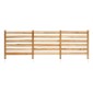 VEVOR Wood Privacy Fence, 36" W x 36" L, Οθόνη φράχτη κλιματιστικού με 3 πάνελ, περίβλημα εξοπλισμού πισίνας με μεταλλικούς πασσάλους, εύκολη εγκατάσταση DIY, Κάδος απορριμμάτων εξωτερικού χώρου για διακόσμηση κήπου
