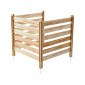 VEVOR Wood Privacy Fence, 36" W x 36" L, Οθόνη φράχτη κλιματιστικού με 3 πάνελ, περίβλημα εξοπλισμού πισίνας με μεταλλικούς πασσάλους, εύκολη εγκατάσταση DIY, Κάδος απορριμμάτων εξωτερικού χώρου για διακόσμηση κήπου