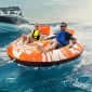 Ρυμουλκούμενοι σωλήνες VEVOR για βαρκάδα 2 ατόμων, φουσκωτοί σωλήνες και ρυμουλκούμενοι σκαφών με 2 πιλοτήρια, σωλήνες θαλάσσιων σπορ 340 λίβρες για έλξη σκάφους - με κάλυμμα πλήρους νάιλον 840D, λαβές με επένδυση και βαλβίδα ασφαλείας