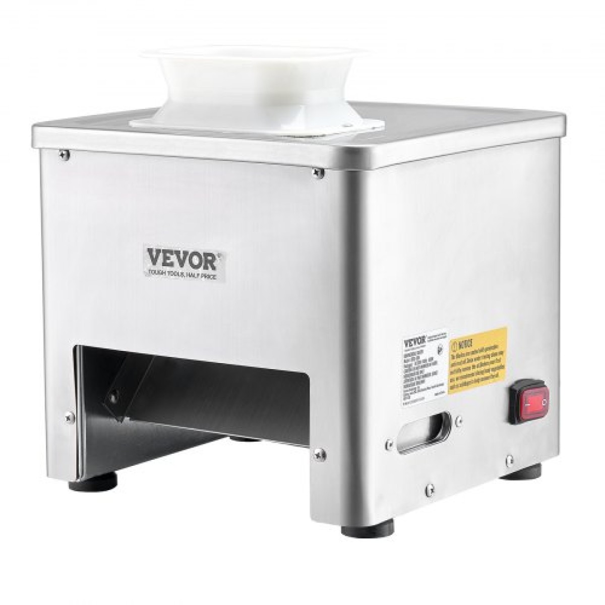 Μηχάνημα κοπής κρέατος VEVOR, Κόφτης κρέατος 550 W, Εμπορική μηχανή κοπής κρέατος 350 lb/h, ανοξείδωτος χάλυβας, πάχους 3,5 mm, Ηλεκτρικός κόφτης φαγητού για οικιακή κουζίνα, εστιατόριο, σούπερ μάρκετ