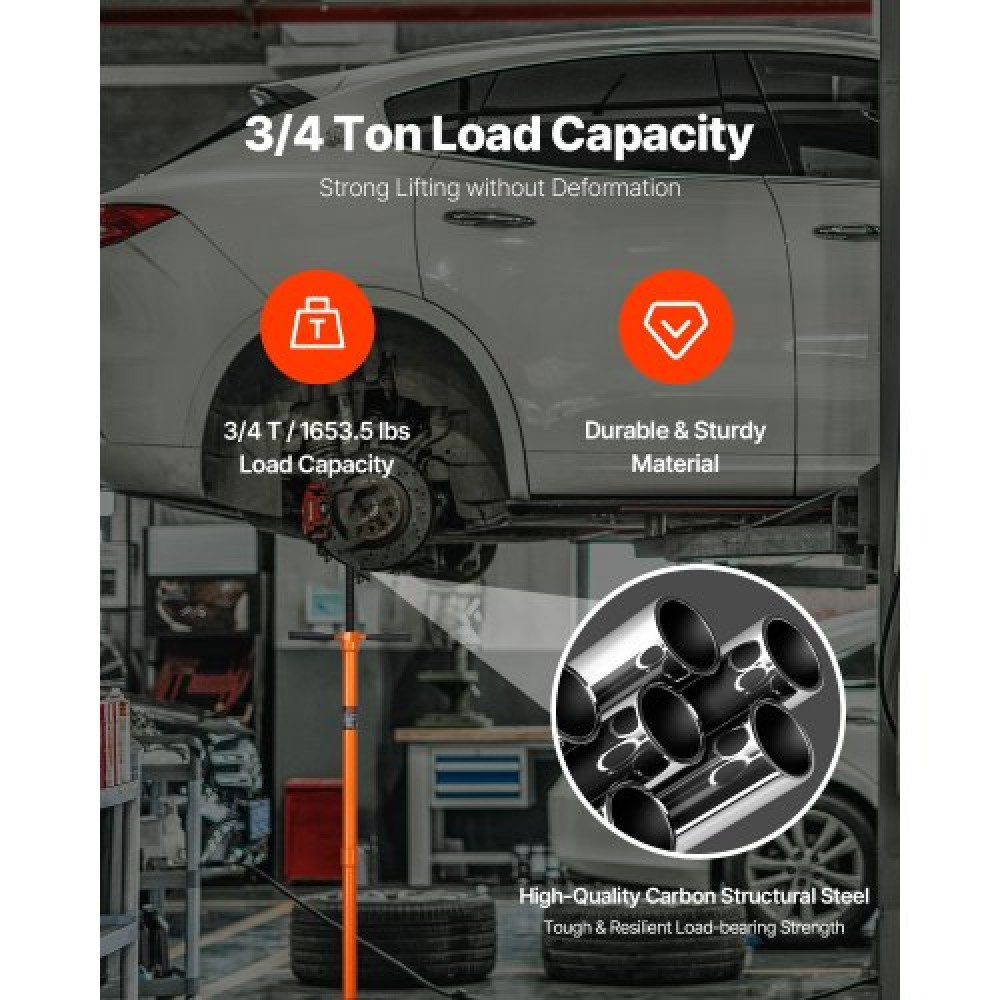 VEVOR Underhoist Support Stand 3/4Ton Capacity Under Hoist Jack Stand Round Base