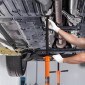 Βάση στήριξης VEVOR Underhoist, Χωρητικότητα 3/4 τόνους κάτω από βάση ανυψωτικού γρύλου, ανύψωση από 52,8 έως 76 ίντσες, βίδα με σπείρωμα αυτοασφάλισης, πόλος λαβής περιστροφής με ρουλεμάν, εξαρτήματα στήριξης οχήματος