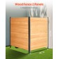 VEVOR Wood Privacy Fence, 38" W x 42" L, 2 πάνελ συμπαγής οθόνη φράχτη κλιματιστικού, περίβλημα εξοπλισμού πισίνας με μεταλλικούς πασσάλους, εύκολη εγκατάσταση DIY, Κάδος απορριμμάτων εξωτερικού χώρου για διακόσμηση κήπου