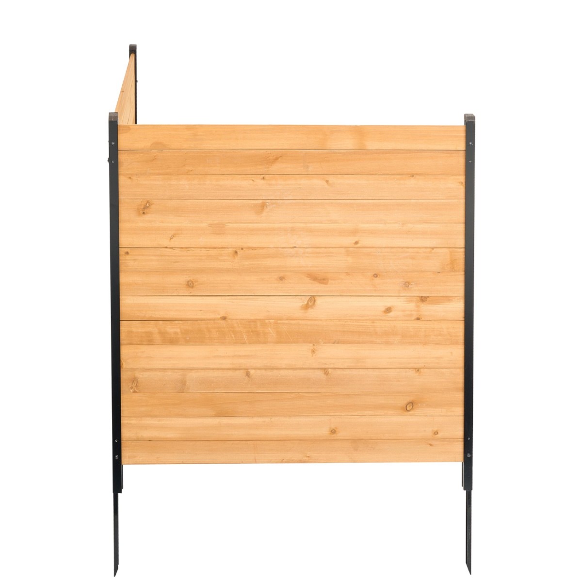 VEVOR Wood Privacy Fence, 38" W x 42" L, 2 πάνελ συμπαγής οθόνη φράχτη κλιματιστικού, περίβλημα εξοπλισμού πισίνας με μεταλλικούς πασσάλους, εύκολη εγκατάσταση DIY, Κάδος απορριμμάτων εξωτερικού χώρου για διακόσμηση κήπου