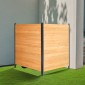 VEVOR Wood Privacy Fence, 38" W x 42" L, 2 πάνελ συμπαγής οθόνη φράχτη κλιματιστικού, περίβλημα εξοπλισμού πισίνας με μεταλλικούς πασσάλους, εύκολη εγκατάσταση DIY, Κάδος απορριμμάτων εξωτερικού χώρου για διακόσμηση κήπου