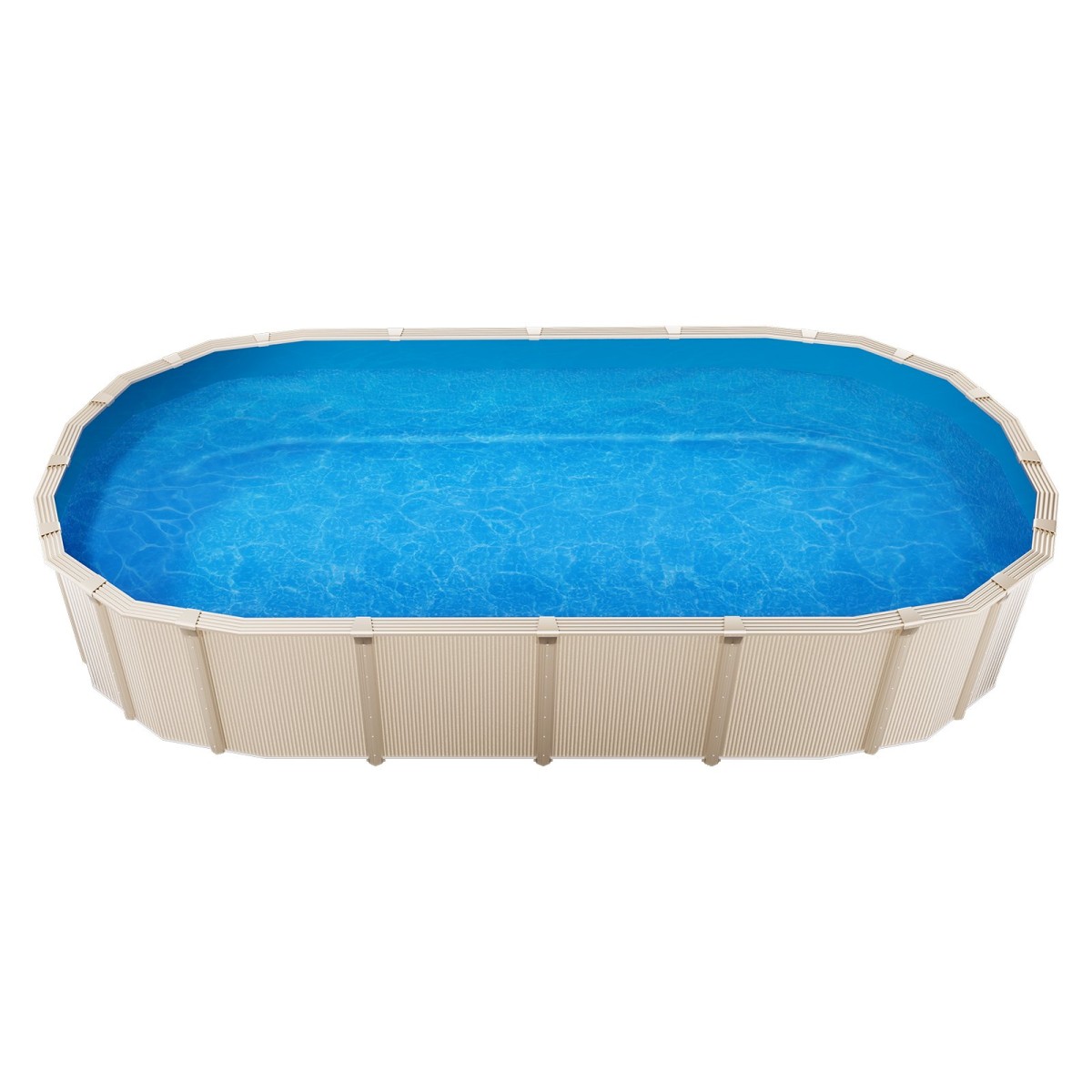 VEVOR Oval Liner Pool, 16,4 x 9,8 ft Pool Liner, Uinbead Style, ανθεκτικό Vinyl Pool Liner, Standard Gauge, Ύψος τοίχου 47 ιντσών, Αντικατάσταση επένδυσης πισίνας για ατσάλινες όψεις πάνω από το έδαφος πισίνες