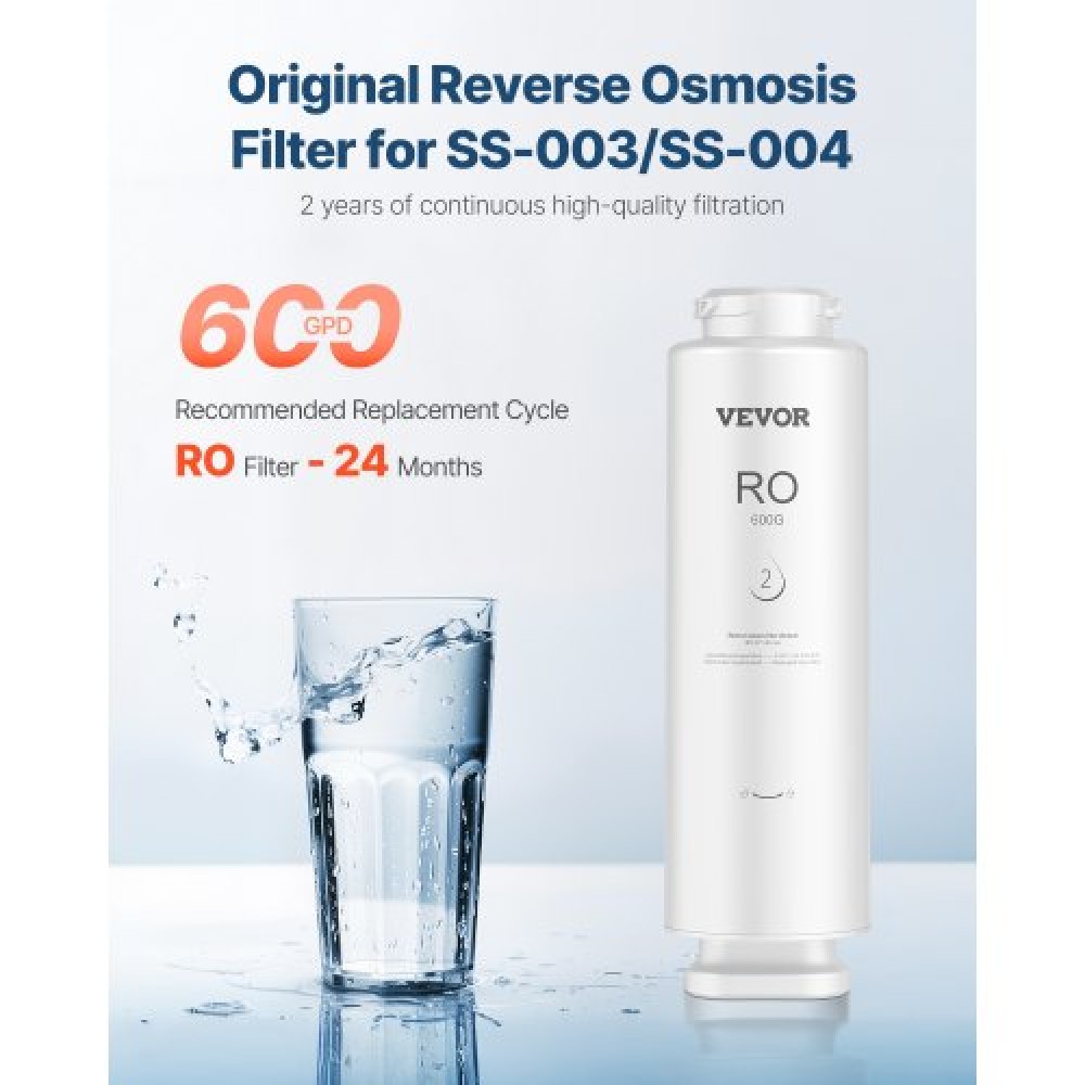 VEVOR Reverse Osmosis System Replacement for SS-004 Under Sink Water Filter