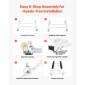 VEVOR Watercraft PWC Dolly, χωρητικότητα φόρτωσης 1000 lbs, τζετ σκι Σταντ PWC για κινούμενα σκάφη, ρυθμιζόμενες κουκέτες με 4 τροχίσκους & 2 φρένα, βαρέως τύπου τζετ σκι για καγιάκ, τζετ σκι, ταχύπλοα