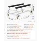 VEVOR Watercraft PWC Dolly, χωρητικότητα φόρτωσης 1000 lbs, τζετ σκι Σταντ PWC για κινούμενα σκάφη, ρυθμιζόμενες κουκέτες με 4 τροχίσκους & 2 φρένα, βαρέως τύπου τζετ σκι για καγιάκ, τζετ σκι, ταχύπλοα
