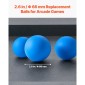 VEVOR Roll and Score Classic Arcade Game Ball, σετ αντικατάστασης 4 συσκευασιών, αξεσουάρ Skee Ball Arcade για παιχνίδια Arcade Tossing Ball, Ιδανικό για ενήλικες Παιδιά Οικογενειακή αναψυχή Αίθουσες παιχνιδιών Υπαίθριες δραστηριότητες