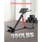 VEVOR Roman Chair Hyperextension Πάγκος, Ρυθμιζόμενο μηχάνημα επέκτασης 350 lbs, Εξοπλισμός άσκησης πολλαπλών λειτουργιών για προπόνηση γλουτών, οπίσθιων μηριαίων, κάτω πλάτης και κοιλιακού, πάγκος βαρών γυμναστικής για γυμναστήριο στο σπίτι