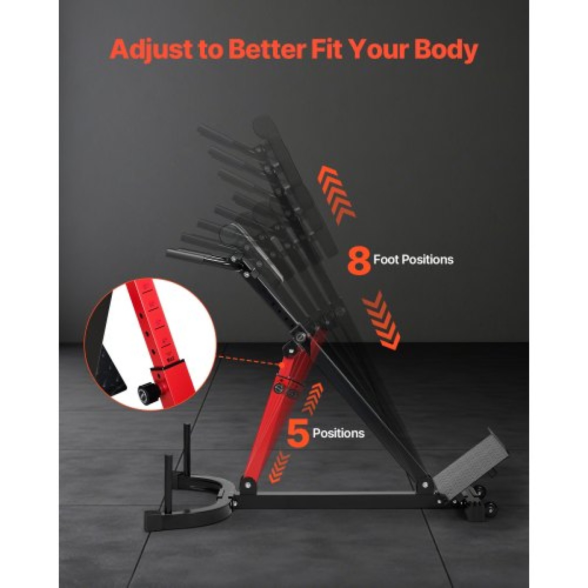 VEVOR Roman Chair Hyperextension Πάγκος, Ρυθμιζόμενο μηχάνημα επέκτασης 350 lbs, Εξοπλισμός άσκησης πολλαπλών λειτουργιών για προπόνηση γλουτών, οπίσθιων μηριαίων, κάτω πλάτης και κοιλιακού, πάγκος βαρών γυμναστικής για γυμναστήριο στο σπίτι