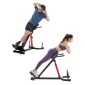 VEVOR Roman Chair Hyperextension Πάγκος, Ρυθμιζόμενο μηχάνημα επέκτασης 350 lbs, Εξοπλισμός άσκησης πολλαπλών λειτουργιών για προπόνηση γλουτών, οπίσθιων μηριαίων, κάτω πλάτης και κοιλιακού, πάγκος βαρών γυμναστικής για γυμναστήριο στο σπίτι