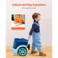 VEVOR Engine Toy, 60 τεμαχίων, Παιδικό σετ επισκευής μηχανικού αυτοκινήτου με αφαιρούμενα εξαρτήματα, φώτα και ήχους, τιμόνι και κόρνα, σετ εργαστηρίου Παιδικό μηχανικό για νήπια 3 ετών και άνω, μπλε