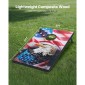 VEVOR Cornhole Set, 3x2 ft Corn Hole σανίδες παιχνιδιών, MDF Wood Portable Toss Board, Εσωτερικό και εξωτερικό παιχνίδι Cornhole για ενήλικες, περιλαμβάνει 8 τσάντες φασολιών και θήκη μεταφοράς, για αυλή, πίσω αυλή, παραλία, κάμπινγκ