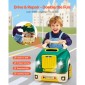 VEVOR Engine Toy, 60 τεμαχίων, Παιδικό σετ επισκευής μηχανικού αυτοκινήτου με αφαιρούμενα εξαρτήματα, φώτα και ήχους, τιμόνι και κόρνα, σετ εργαστηρίου Παιδικό μηχανικό για νήπια 3 ετών και άνω, πράσινο