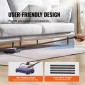 Εγχειρίδιο VEVOR Carpet Sweeper, Sweeper δαπέδου με χωρητικότητα 300 ml Dustbin Capacity, 17 cm inch Πλάτος καθαρισμού για χαλιά οικιακού γραφείου Pet Hair Dust, Pet