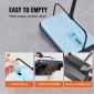 Εγχειρίδιο VEVOR Carpet Sweeper, Σάρωθρο δαπέδου με χωρητικότητα 300 ml σκουπιδοτενεκέ Εύκολα στο άδειασμα, 17 cm πλάτος καθαρισμού για χαλιά οικιακού γραφείου Pet Hair Dust, μπλε