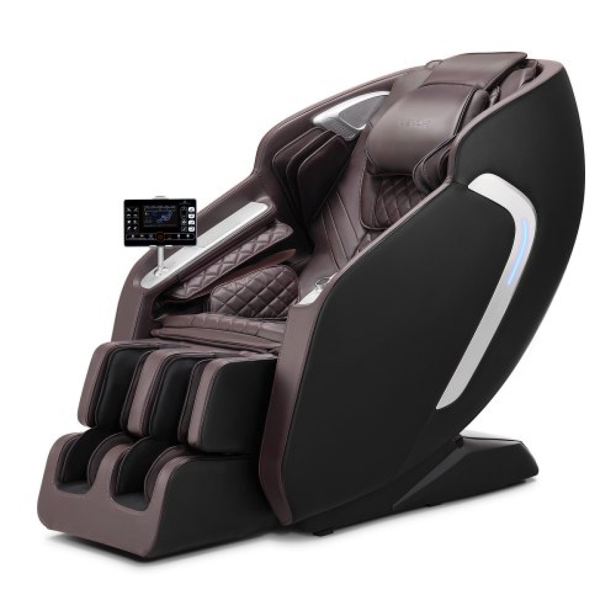 Καρέκλα μασάζ VEVOR, 4D Full Body Zero Gravity Recliner με SL Track, Yoga Stretch, AI Voice Control, Heat, Foot Roller, Retractable Pedal, 36 Airbags, LCD, χειριστήρια υποβραχιόνιου, Rolling Base