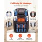 Καρέκλα μασάζ VEVOR, 4D Full Body Zero Gravity Recliner με SL Track, Yoga Stretch, AI Voice Control, Heat, Foot Roller, Retractable Pedal, 36 Airbags, LCD, χειριστήρια υποβραχιόνιου, Rolling Base