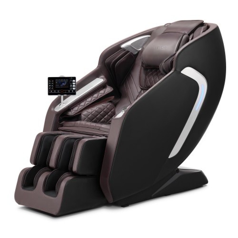 Καρέκλα μασάζ VEVOR, 4D Full Body Zero Gravity Recliner με SL Track, Yoga Stretch, AI Voice Control, Heat, Foot Roller, Retractable Pedal, 36 Airbags, LCD, χειριστήρια υποβραχιόνιου, Rolling Base