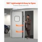 VEVOR Traffic Swing Door, Single Panel Futs Door Opening 91,4 x 213,4 cm, Ανοξείδωτες Επαγγελματικές Πόρτες με Σιδέρωμα & Αξεσουάρ, Ιδανικές για Οικιακή Χρήση, Ανθεκτικές & Εύκολες στην Τοποθέτησή τους