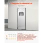 VEVOR Traffic Swing Door, Single Panel Futs Door Opening 91,4 x 213,4 cm, Ανοξείδωτες Επαγγελματικές Πόρτες με Σιδέρωμα & Αξεσουάρ, Ιδανικές για Οικιακή Χρήση, Ανθεκτικές & Εύκολες στην Τοποθέτησή τους