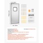 VEVOR Traffic Swing Door, Single Panel Futs Door Opening 91,4 x 213,4 cm, Ανοξείδωτες Επαγγελματικές Πόρτες με Σιδέρωμα & Αξεσουάρ, Ιδανικές για Οικιακή Χρήση, Ανθεκτικές & Εύκολες στην Τοποθέτησή τους