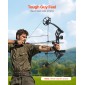 VEVOR Compound Bow Archery, Ρυθμιζόμενο 19-30 in Draw Length Compound Bow Package for Beginner, 19-70 Lbs Draw Weight Archery Bows and Arrow, Kit Right Hand with Hunting Equipment, 320 fps, Μαύρο