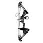 VEVOR Compound Bow Archery, Ρυθμιζόμενο 19-30 in Draw Length Compound Bow Package for Beginner, 19-70 Lbs Draw Weight Archery Bows and Arrow, Kit Right Hand with Hunting Equipment, 320 fps, Μαύρο