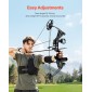 VEVOR Compound Bow Archery, Ρυθμιζόμενο 19-30 in Draw Length Compound Bow Package for Beginner, 19-70 Lbs Draw Weight Archery Bows and Arrow, Kit Right Hand with Hunting Equipment, 320 fps, Μαύρο